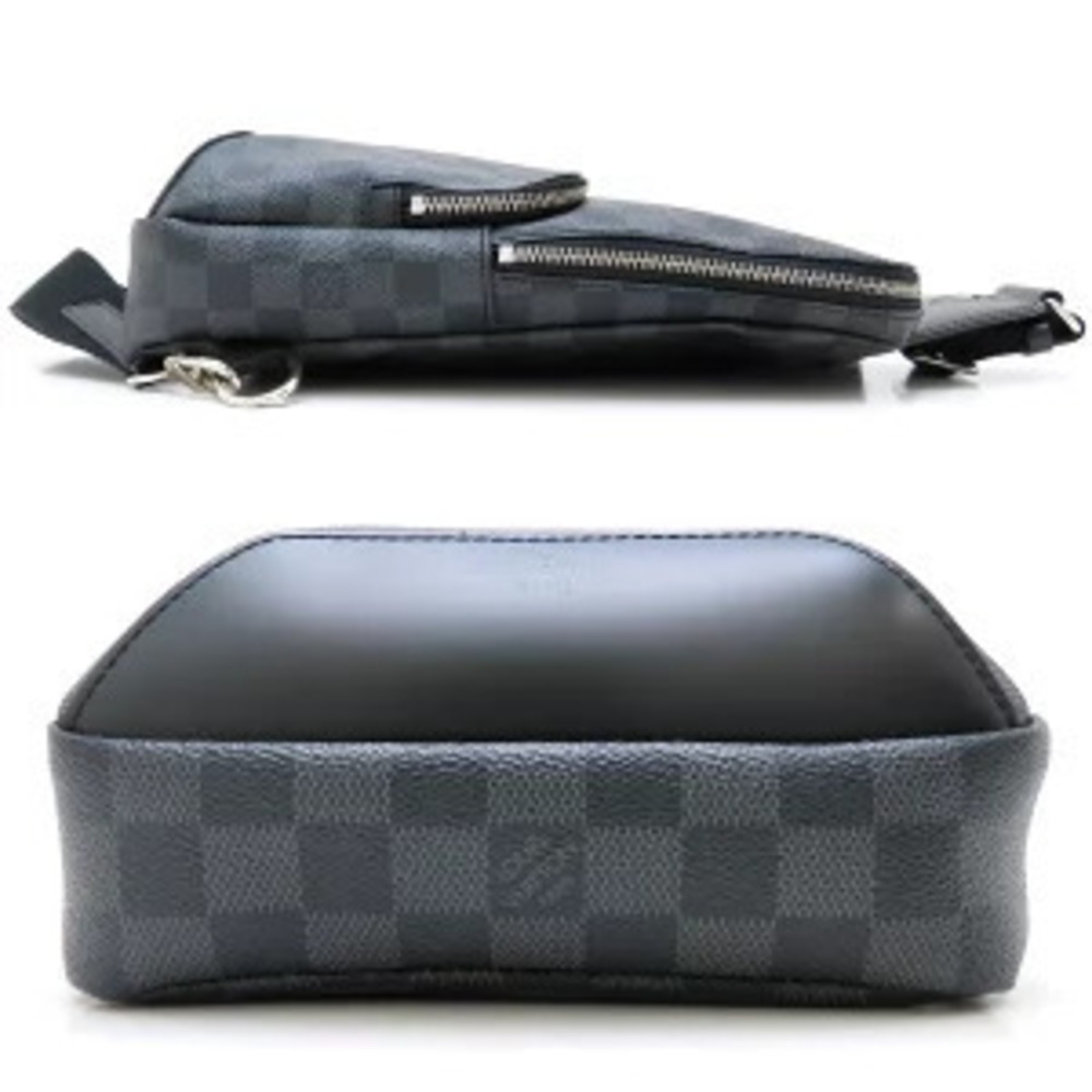 Louis Vuitton Graphite Belt Body Black Damier Avenue Bag Bum Sling Crossbody